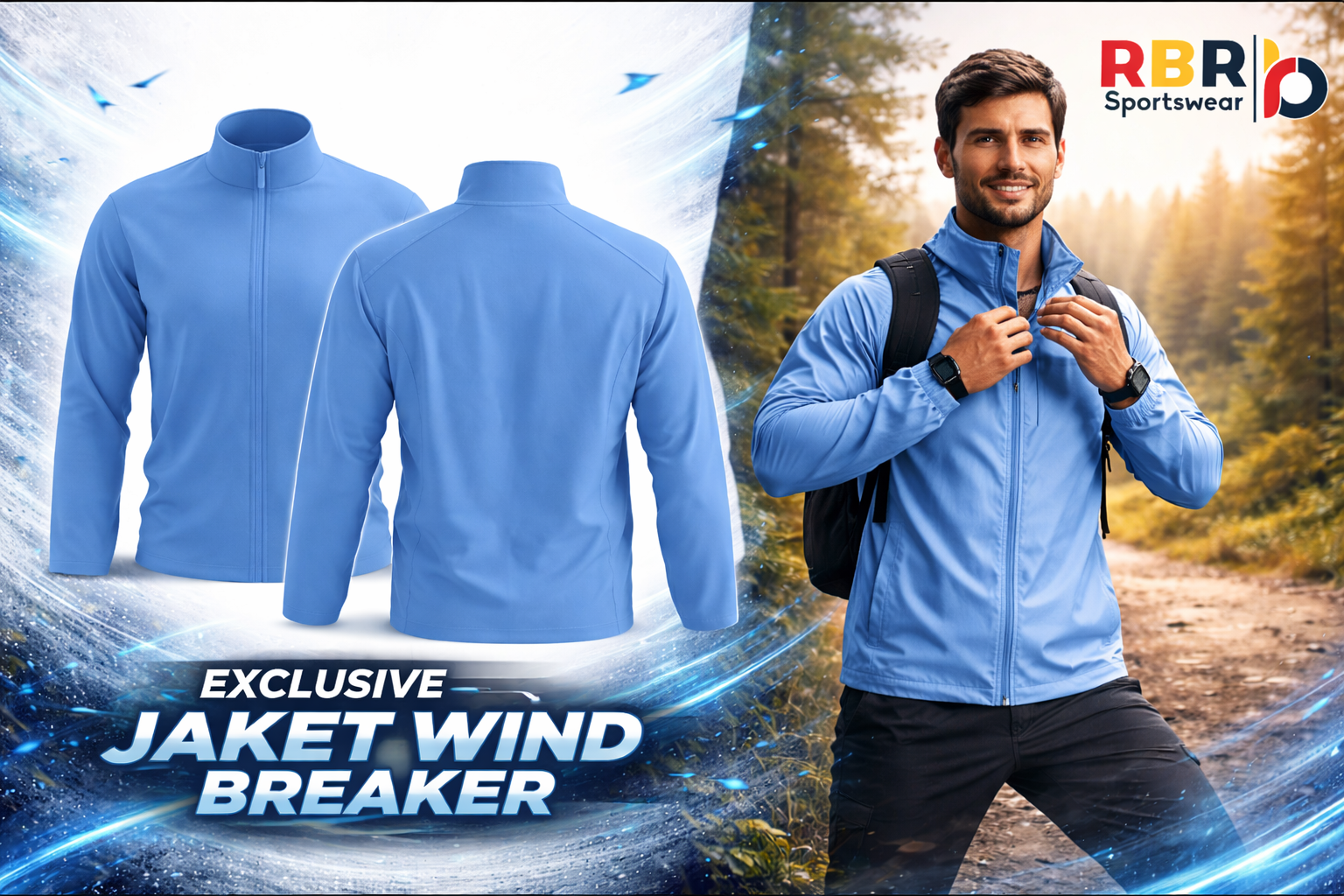 Jaket Wind Breaker RBR Sportswear